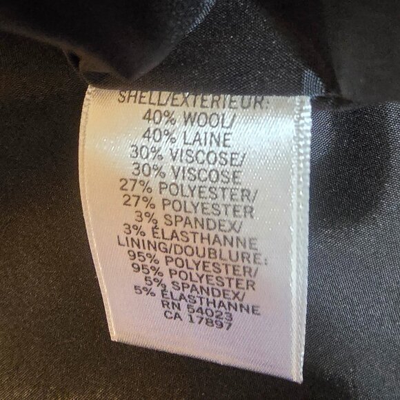 BANANA REPUBLIC Belted Wool Blend Mini sz 6 - Picture 10 of 10